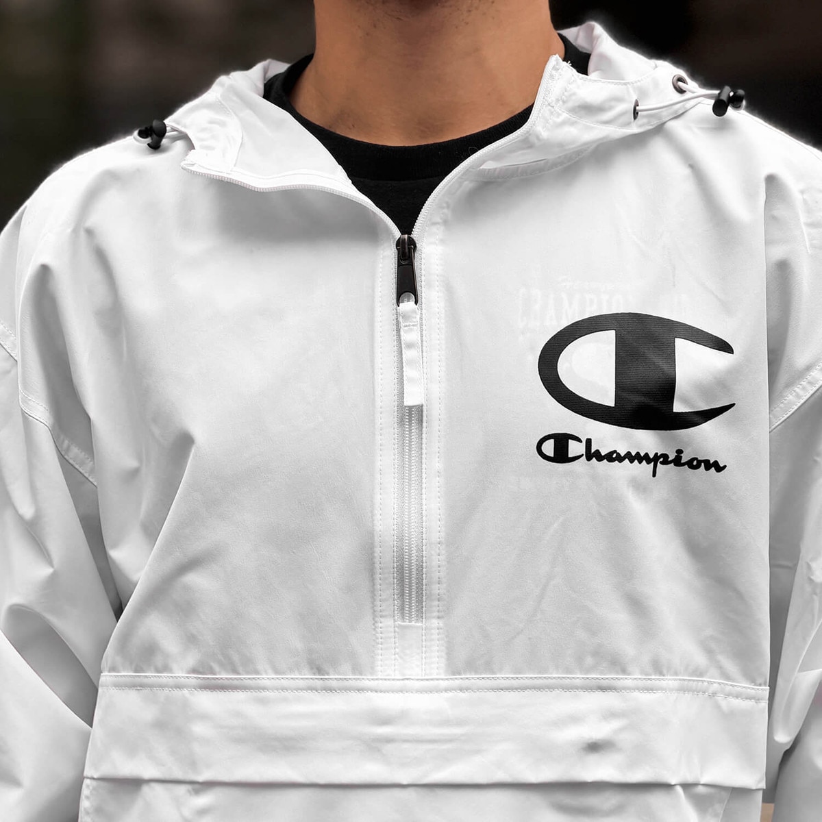 Champion White Packable Jacket